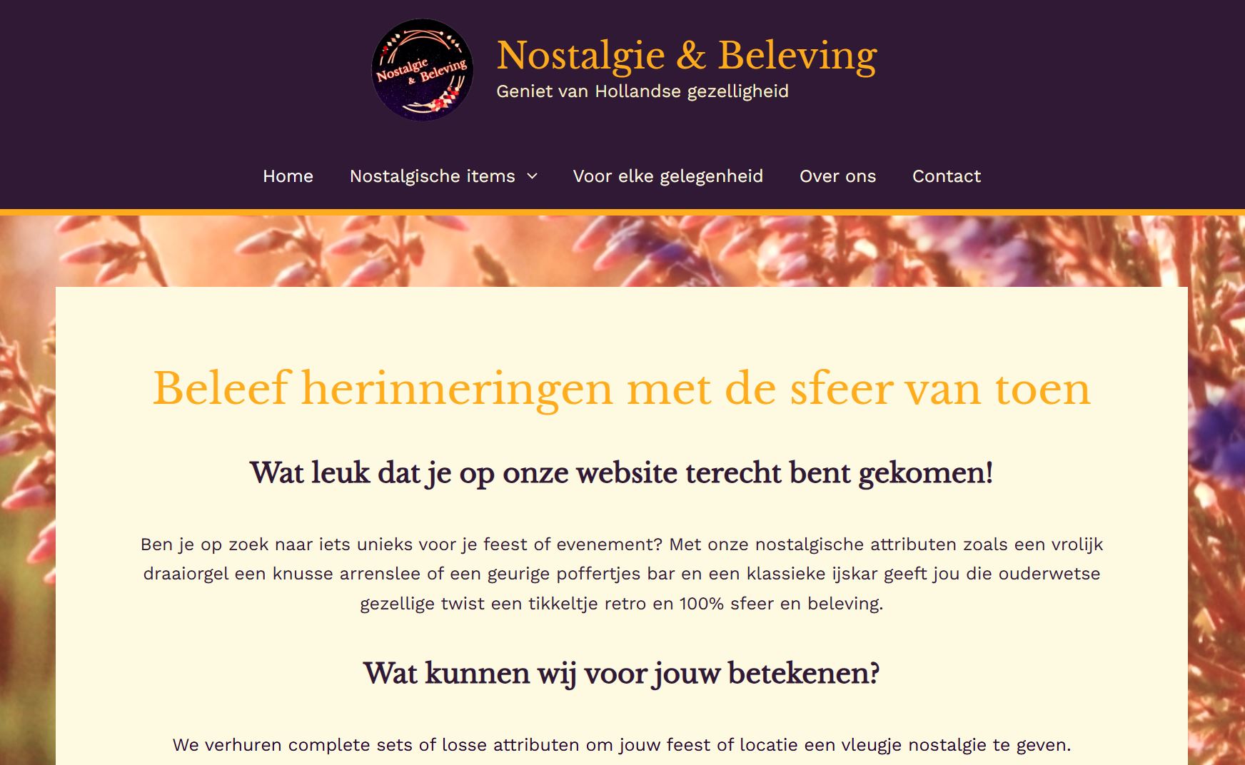 Nostalgie & Beleving